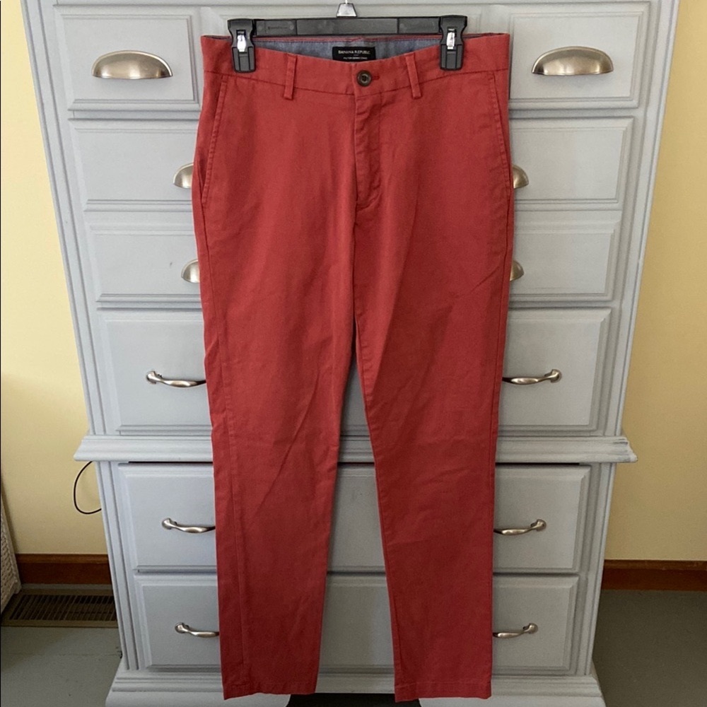 Banana Republic Men's Brick Fulton Skinny Chinos 30x32